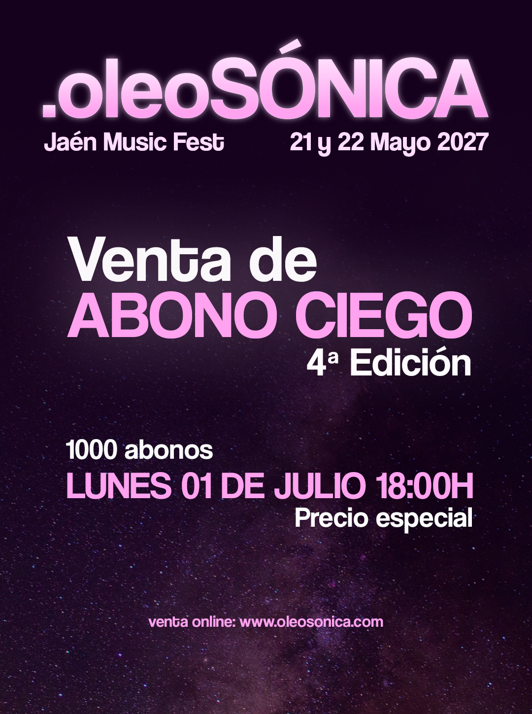 Oleosónica Jaén Music Fest 2027 Oleosónica Jaén Music Fest 2027